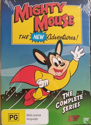 The New Adventures Of Mighty Mouse (3 X DVD, 1987) 529mins Play Time