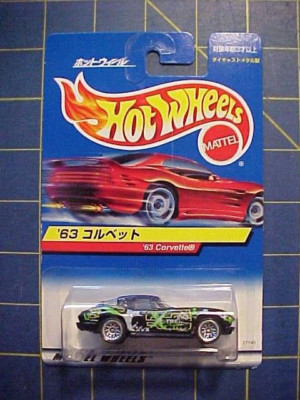【激レア/当時物】ASローマ 91-92  ヴィンテージ セリエA 2000 HOT WHEELS FOREIGN JAPANESE CARD! '63 CORVETTE! RARE RED CAR