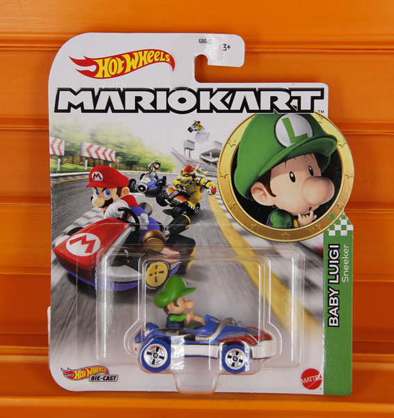 Hot Wheels - 2021 - Baby Luigi - Sneeker Kart - Mariokart / Mario Kart - HDB28-image