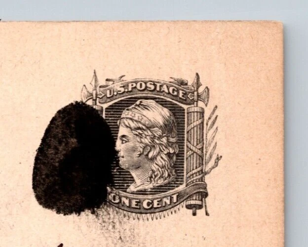 c1884 Liberty 1c US VICTORIAN Era Postal Card CHICAGO IL Communication - Image 2 of 3