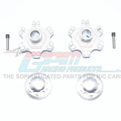 NEW GPM Racing Aluminum Wheel Hex +6mm + Wheel Lock (6Pcs) Silver : Limitless