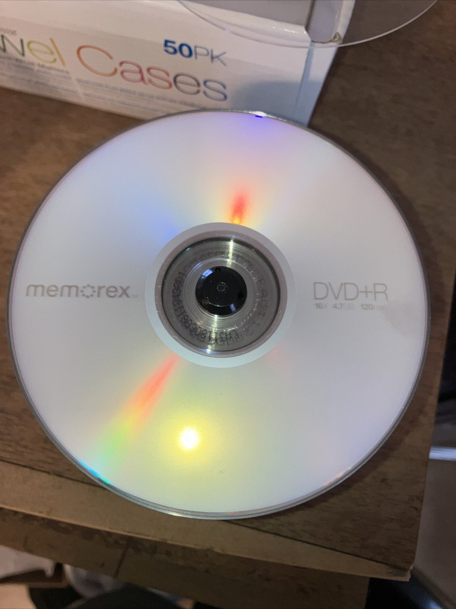 Memorex DVD-R 16x 4.7GB 50 Pack Spindle Blank Discs Media Disks