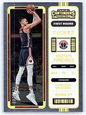 2022-23 Panini Contenders KRISTAPS PORZINGIS FIRST ROUND TICKET #60 WIZARDS /199