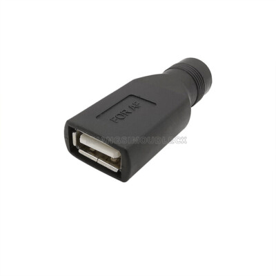 1PCS 5V USB Female Jack to Round Head Hole DC 5.5x2.1mm Female Jack DC Power