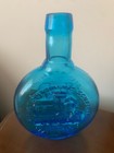 Beautiful Rare Flask Deep Aqua Blue color MINT condition — photo 4