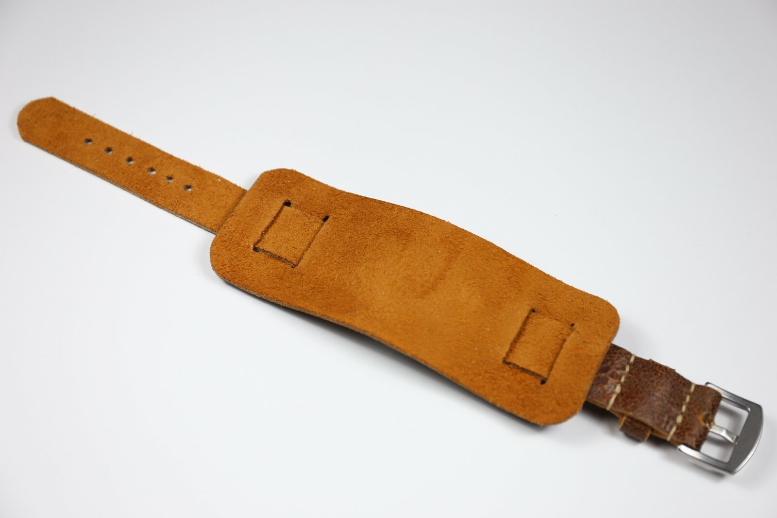 Leather cuff watch band 1824mm Brown soft leather watch band Handmade bund band eBay