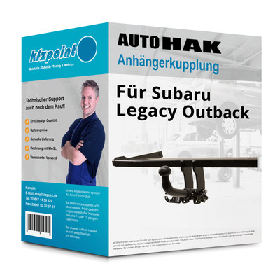 Für Subaru Legacy Outback 09.2009-02.2015 AUTO HAK Anhängerkupplung abnehmbar FP