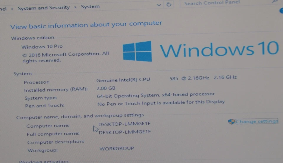 Portátil Compaq Presario CQ60__CPU Intel 585 @ 2,16 GHz._2 GB RAM_160 GB HDD. Foto 2 de 4