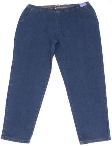 Laura Scott Denim Blue Elastic Waist 