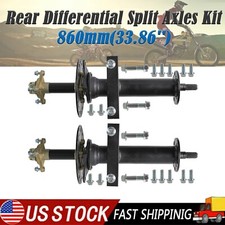 860mm 34'' Rear Differential Split Axles Kit For Go Kart ATV Tricycle Golf Cart