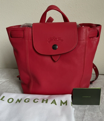 New Longchamp Le Pliage Cuir XS MINI Leather Backpack $470  display picture 2