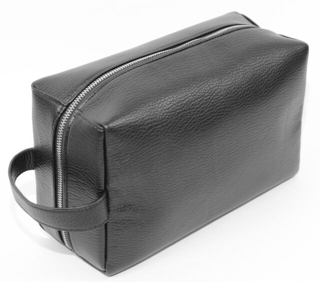 Kosmetikbox Genuine Leather From TOPTEAM münchen Toiletry Bag Black High Quality