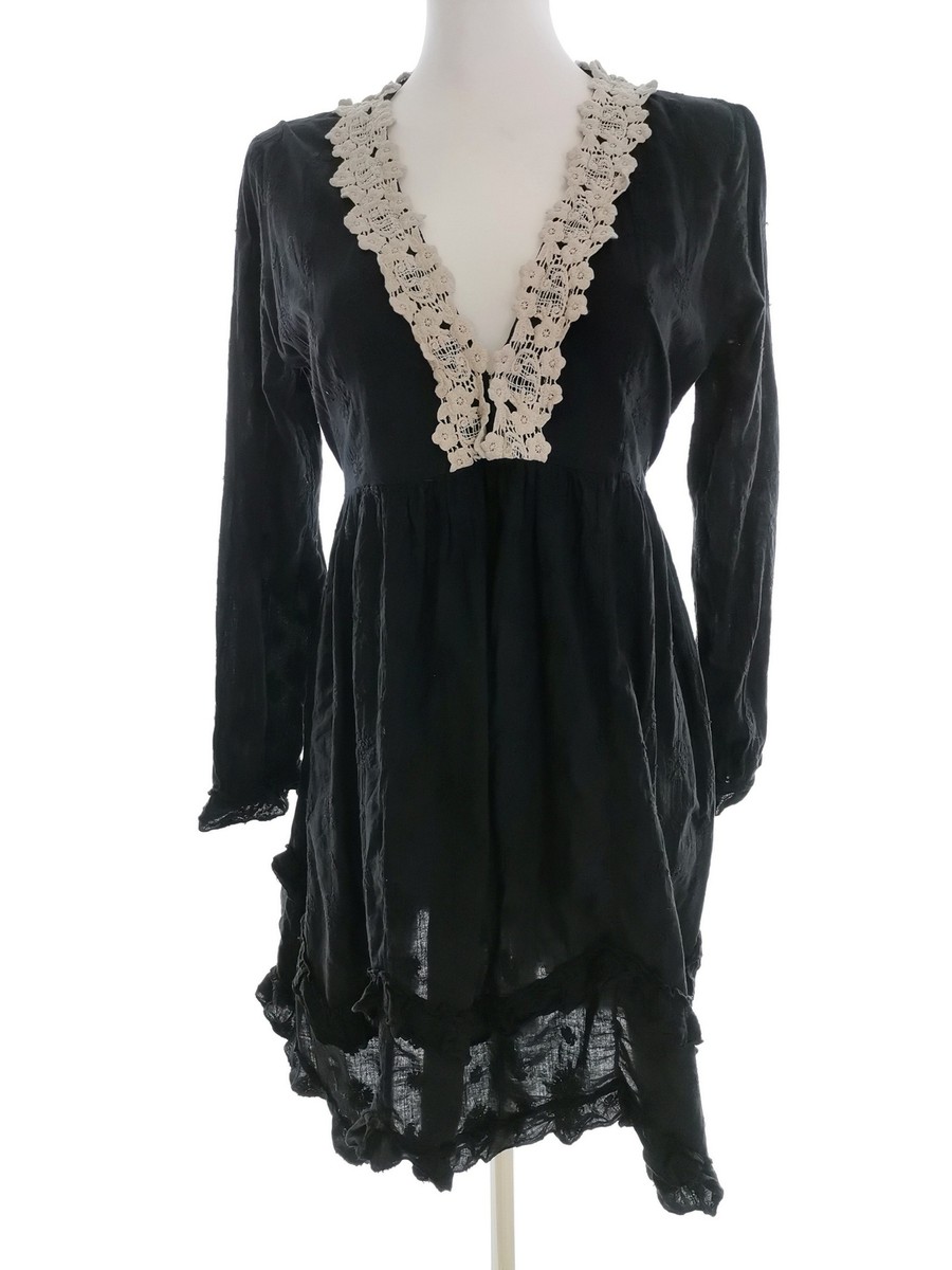 Ester Eleonora Size 42/44 Black Knee-Length A-Line Dress Ester Eleonora Size 42/44 Black Knee-Length A-Line Dress