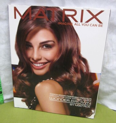 Matrix Haircolor Shades Wonder Brown Samples Reference Folder Swatch Chart Ebay