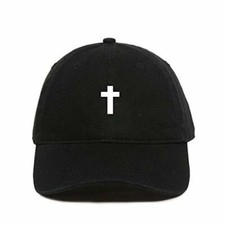 Cross Baseball Cap Embroidered Cotton Adjustable Dad Hat
