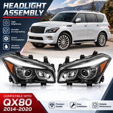 Left Right Pair For Infiniti Qx80 2014-17 Led Headlight Wo Afs 26010-5za0a Left Right Pair For Infiniti Qx80 2014-17 Led Headlight Wo Afs 26010-5za0a