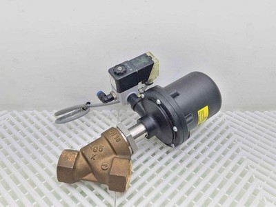 Gemu 554-25D-1-9-51-1  Pneumatic Angle Seat Globe Valve 1'' Brass
