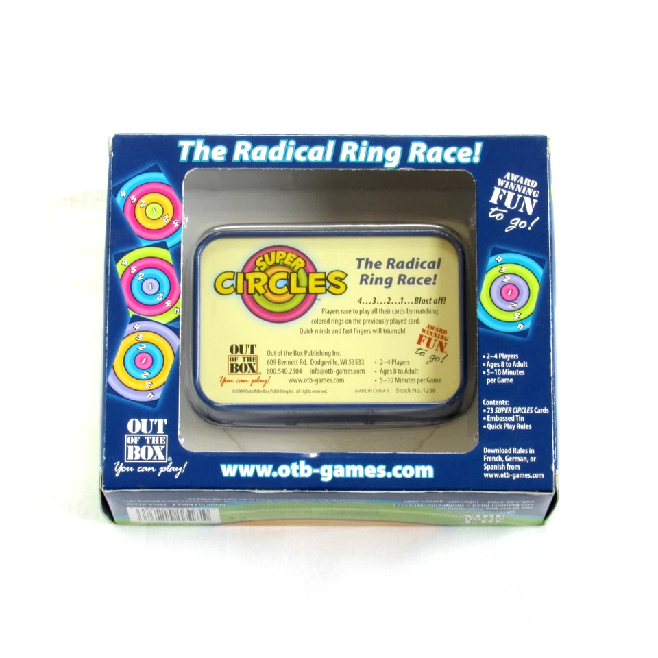 Super Circles Card Game The Radical Ring Race Out Of The Box Games 2009 New - Image 4 of 4