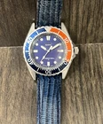 Vintage Seiko SQ Pepsi Bezel Divers 150 M Japan Ladies Quartz Watch 2625 OC#1772