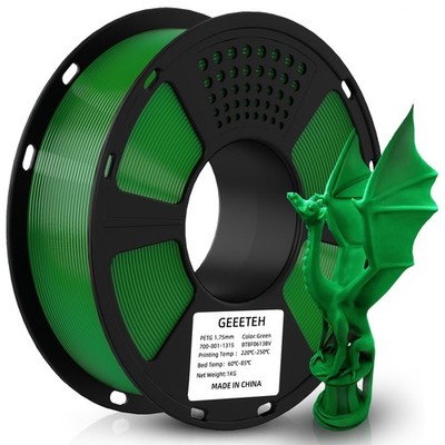 Geeetech 3D Drucker Filament PETG 1KG Per Rolle 1,75mm Verbrauchsmaterial DE Neu