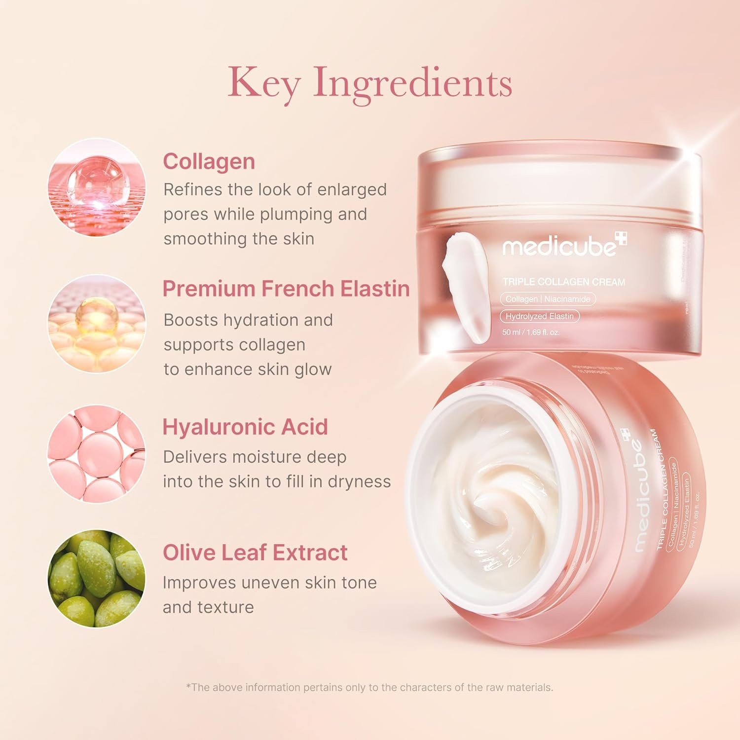 Crema Idratante E Rassodante a Triplo Collagene Con Acido Ialuronico, Elastina D - 4