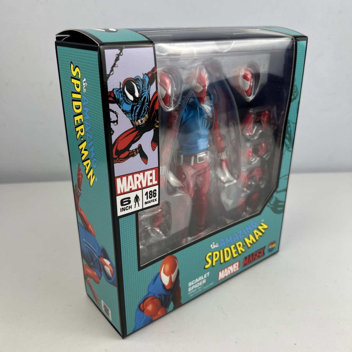 Mafex Scarlet-Spider *186. Official Figure. Jamais Sortie, Tout Les