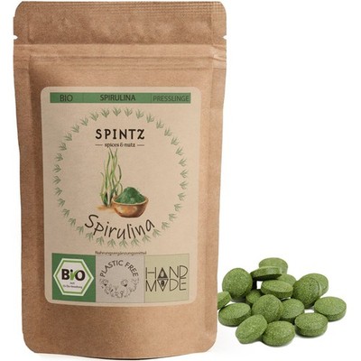 500g Bio Spirulina Presslinge 250mg je Tab | 2000 Algen Tabletten ohne Zusätze