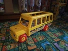Vintage Fisher Price School Bus Little People