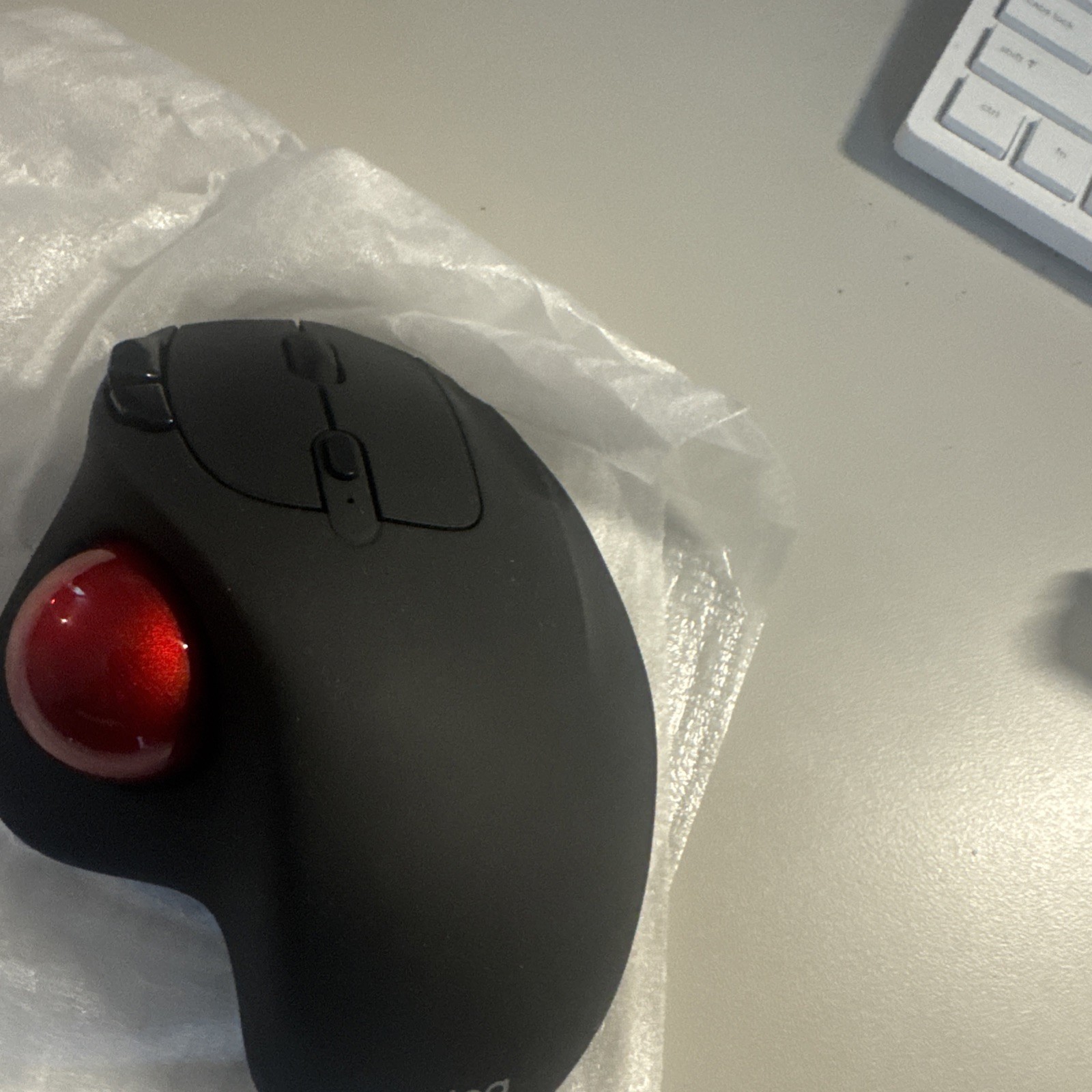 Wireless Rechargeable Ergonomic Bluetooth Trackball Mouse with Rollerball