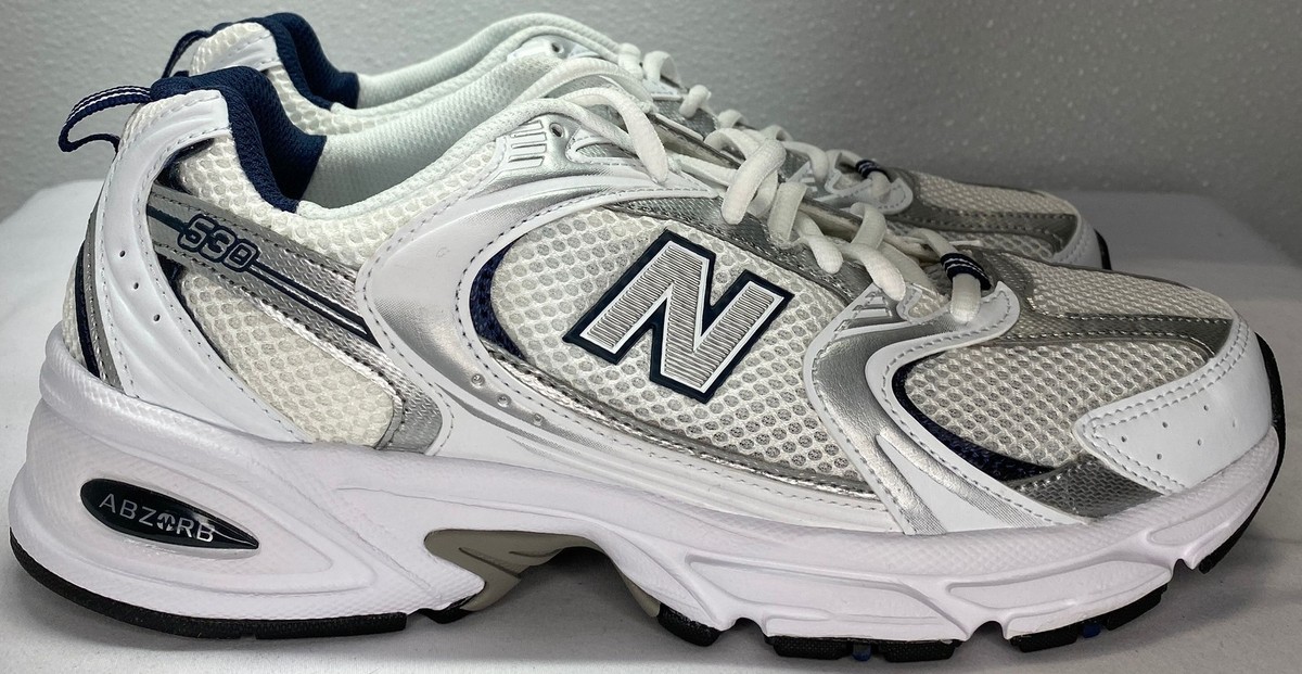 【New Balance】 530メッシュスニーカー New Balance 530 Unisex Size W9.5/M8 White Mesh Lace Closure