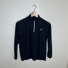 Old Navy Gray Long Sleeve Pull Over Quarter Zip Front Large 10-12