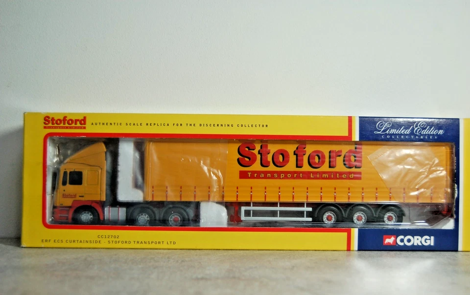 CORGI CC12702  ERF ECS CURTAINSIDE STOFORD TRANSPORT LTD - LIMITED EDITION - Image 2 of 4