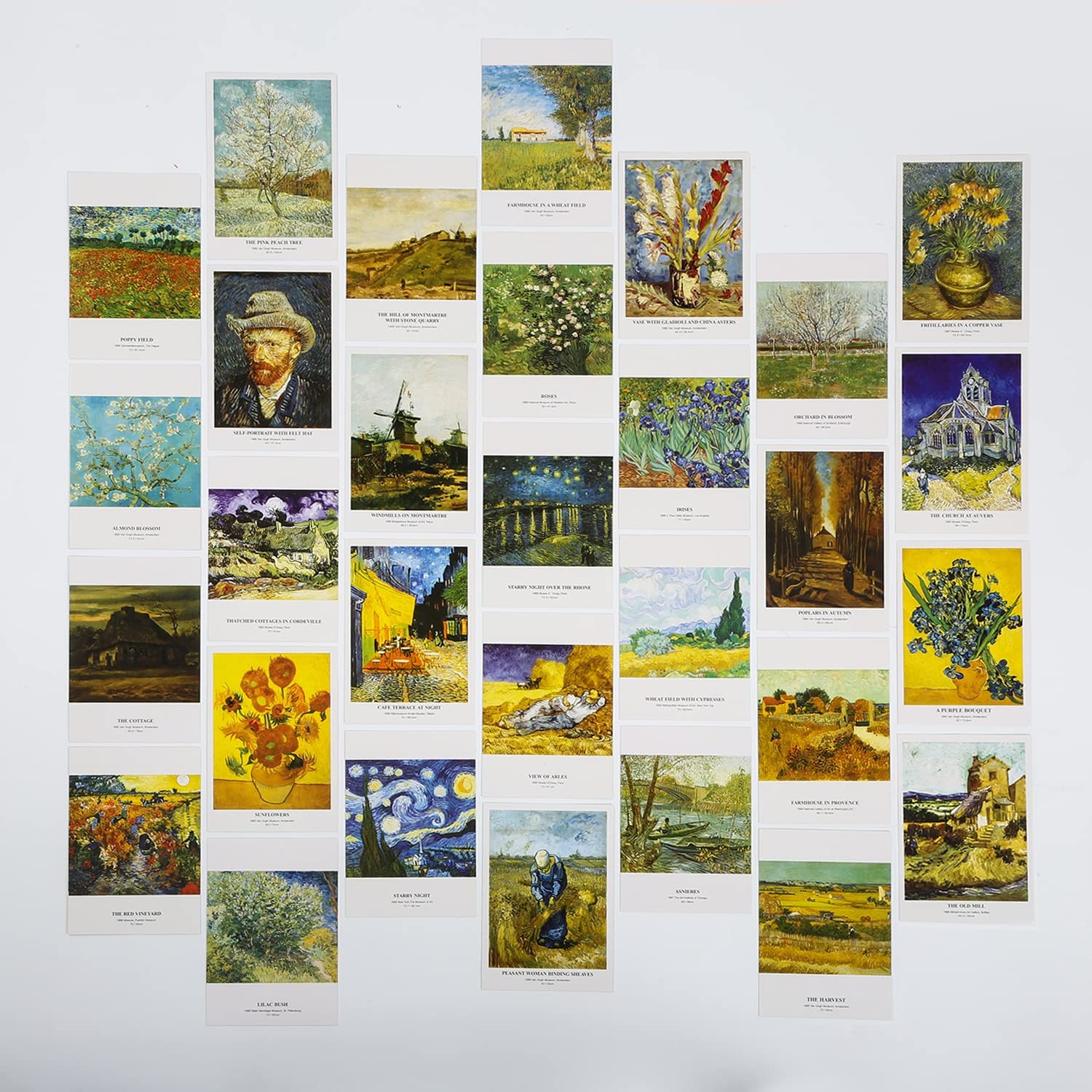 EDENMS Van Gogh Art Postcards, Famous Painting 4 x 5.6 inches,