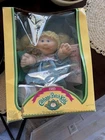 Vintage 1985 Official Cabbage Patch Kids Doll Blonde Blue Eyes In Box Papers