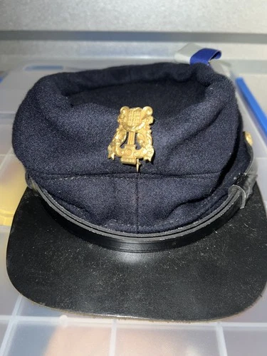 CIVIL WAR US UNION INFANTRY NAVY BLUE WOOL KEPI CAP 7 HAT W/ 1857 Military Pin