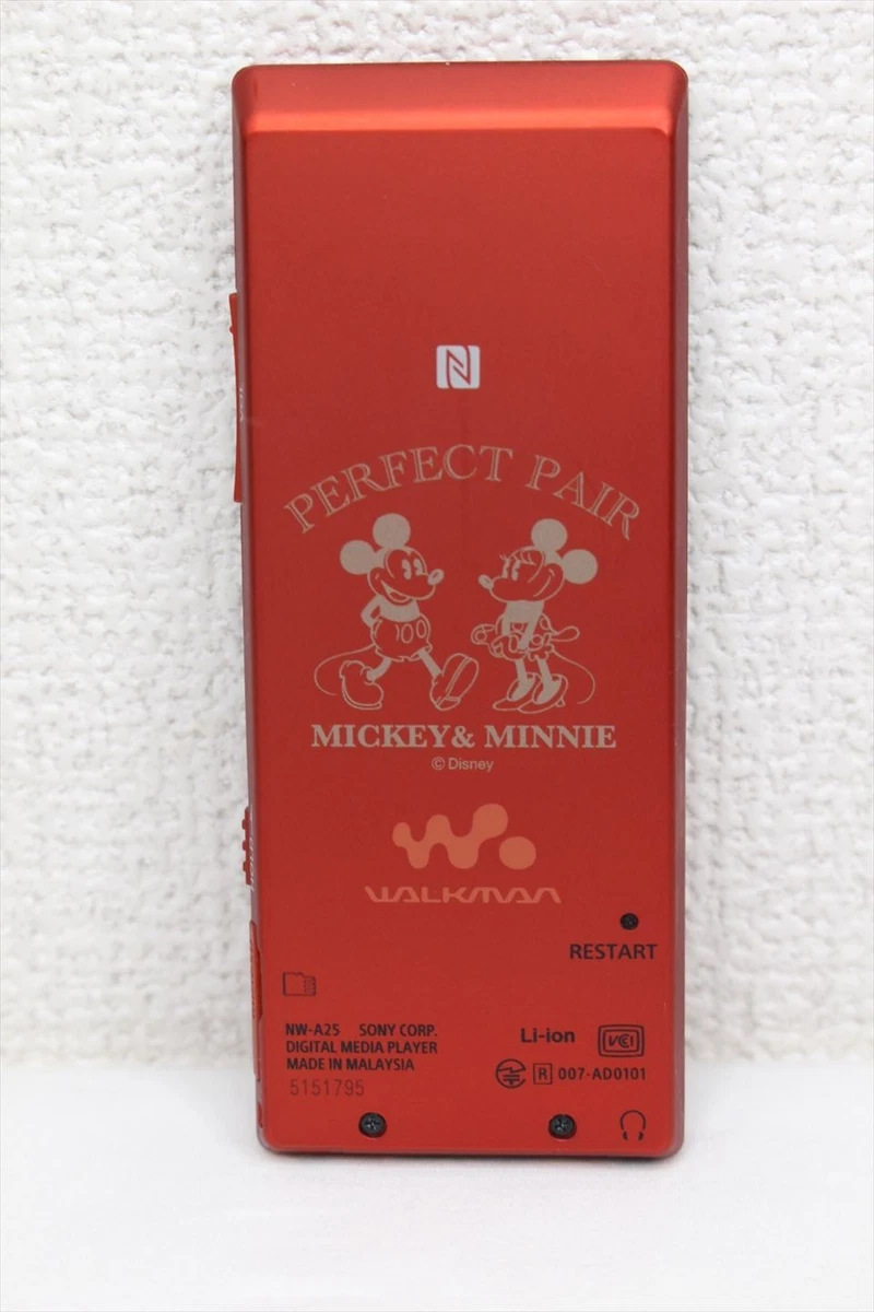 Sony NW-A25 Cinnabar Red Mickey Mouse Edition High Res Multi-Language #664