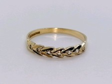 9ct Gold Vintage Stackable Ring Fully Hallmarked Size O