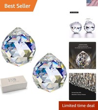 Elegant 2-Inch Crystal Ball Suncatcher - Create Stunning Rainbows Anywhere