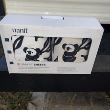 New Nanit Smart Sheets Two Crib Sheets 1 White 1 Grey Track Height  Growth