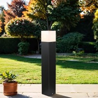 Pollerleuchte Wegeleuchte 50 Cm Klein IP44 E27 Schwarz Weiß Leuchte Garten AußEn