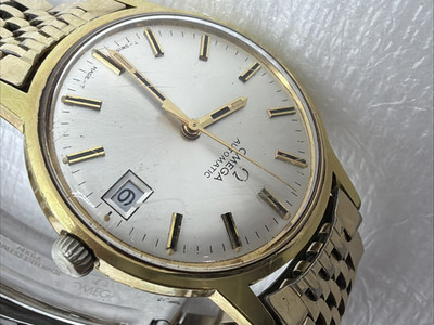 Omega Automatic Caliber 570  20 Micron Gold Watch - RUNS