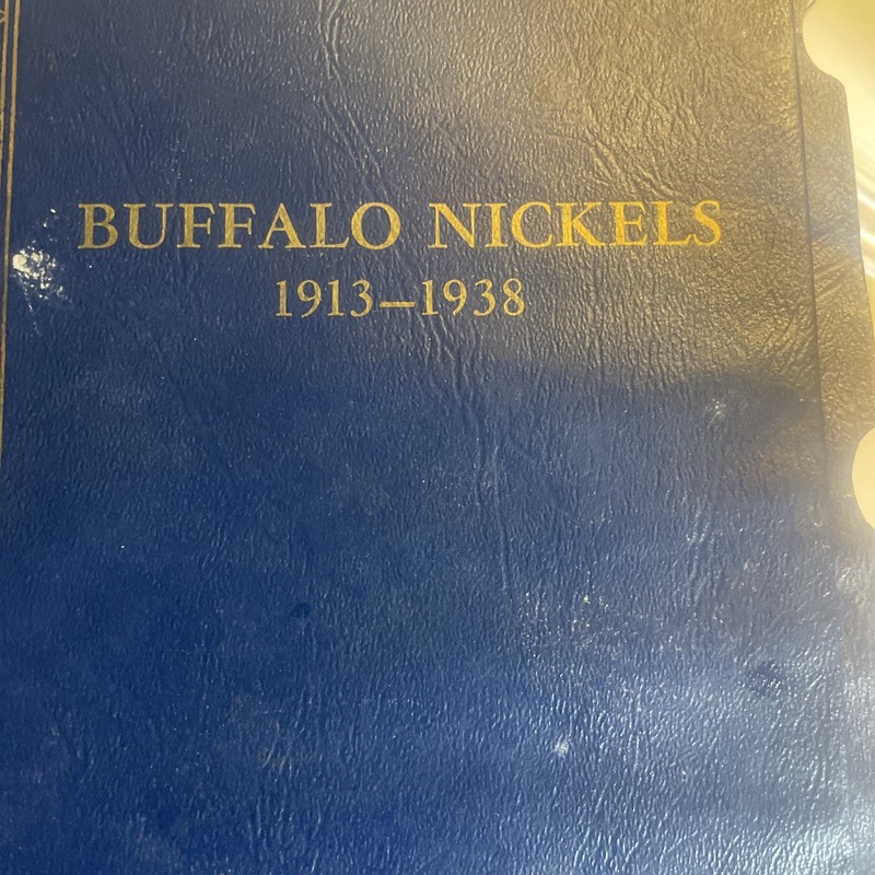 Buffalo Nickels 1913-1938 Book. Incomplete. 49 Total Included