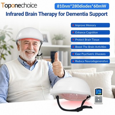 Brain PBM Therapy Helm 810nm für Angst Depression Migräne Alzheimer Nichtinvasiv