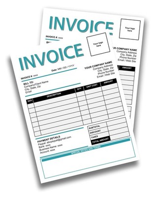 Digital Invoice forms, Customer invoice template, Customizable business invoice