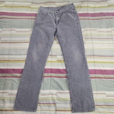 LEVI'S Mens Pants Sz 33x34 GRAY Corduroy Stretch 514 Straight Leg