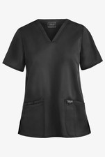 NWOT Cherokee Black Revolution Short Sleeve Scrub Top With Pockets Size 3XL