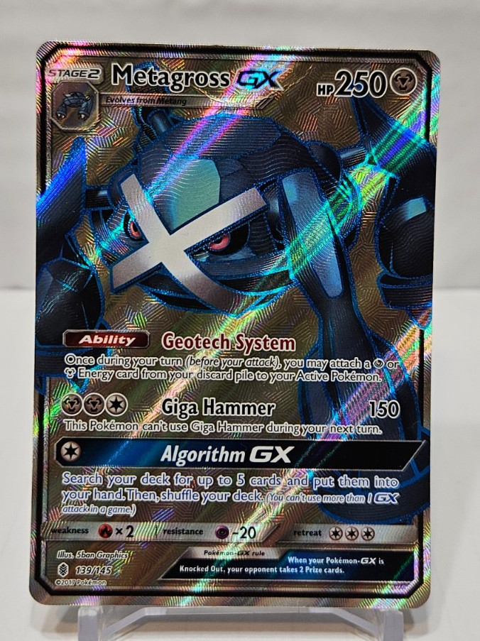 Metagross GX 139/145 Full Art Ultra Rare Guardians Rising Pokemon 7587