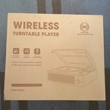 Wireless Turntable Player Player for Vinyl Records  NEW 