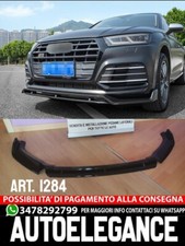 Splitter Geeignet für Audi Q5 Fy 2017-2020 Schwarz Glänzend (4 Stücke)