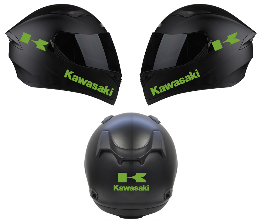 Kit Stickers Casque Moto - Ailes C0072 - 2 Pièces Adhésifs Pour Scooter - Fabriqué En Italie